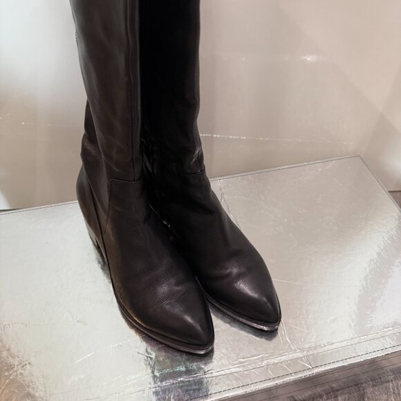 Sigerson Morrison Boots Over the Knees Black US Size 8.5 - Picture 2 of 7